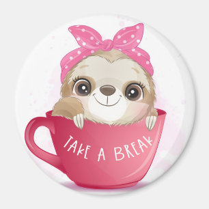 Cute Sloth Magnet