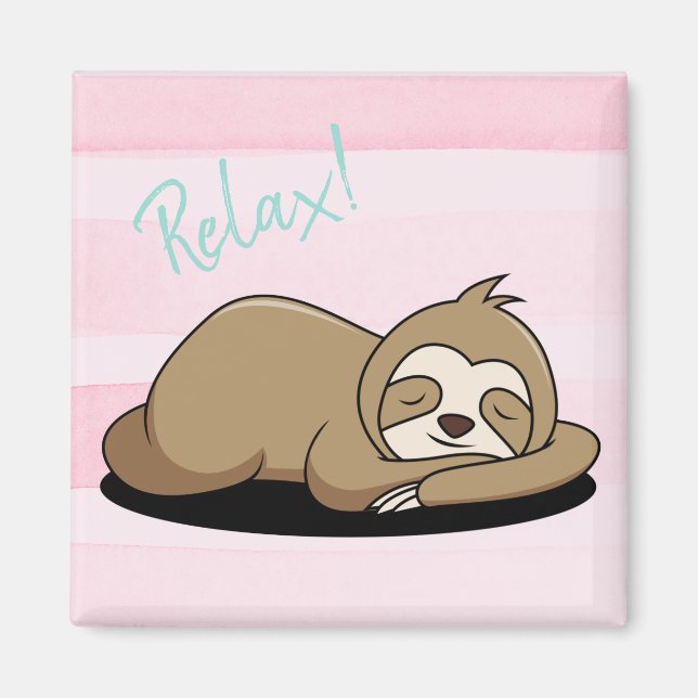 Cute Sloth Magnet (Front)