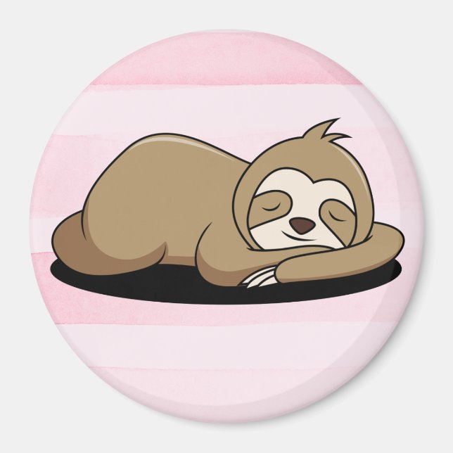 Cute Sloth Magnet (Front)
