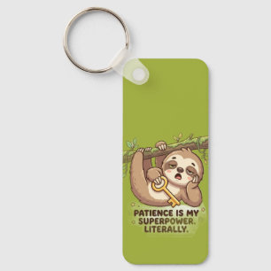 Cute Sloth Patience Is My Superpower Coffee Mug). Key Ring