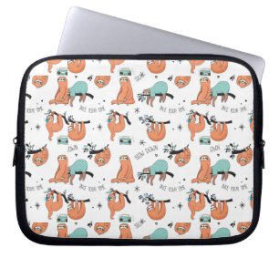 Cute Sloth Pattern Laptop Sleeve