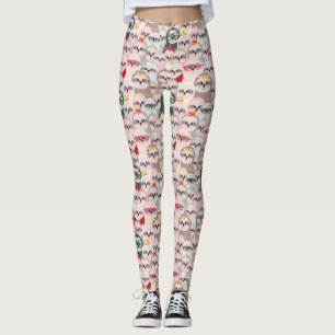 Cute Sloth Pattern Leggings