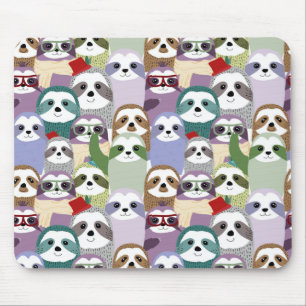Cute Sloth Pattern Mouse Mat