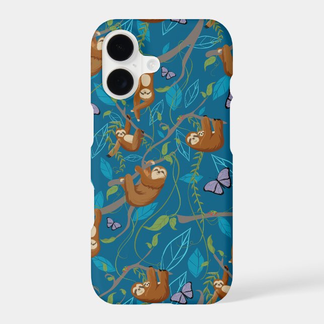 Cute sloth phone case (Back)