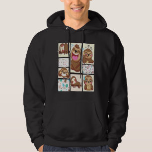 Cute Sloth Photo Frames Hoodie