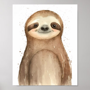 Cute Sloth Poster