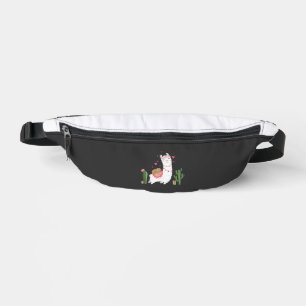 Cute Sloth Riding Llama Shirt Heart Valentines Day Bum Bags