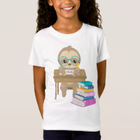Cute Sloth School Desk Math Writing Reading Books