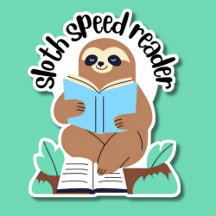 Cute Sloth Speed Reader Waterproof