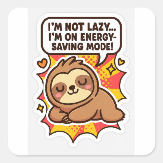 Cute Sloth Sticker 