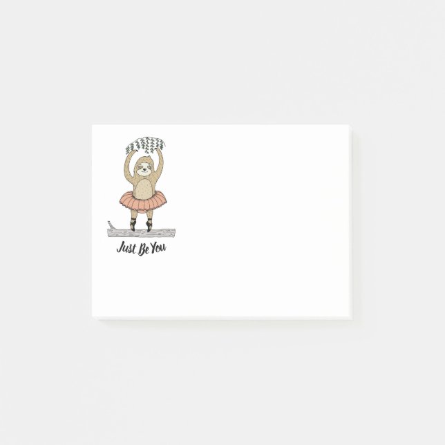 Cute Sloth Sticky-Notes Post-it Notes (Front)