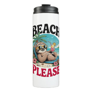 Cute Sloth Summertime Thermal Tumbler