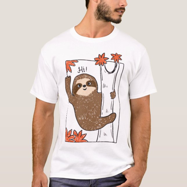 Cute sloth T-Shirt (Front)