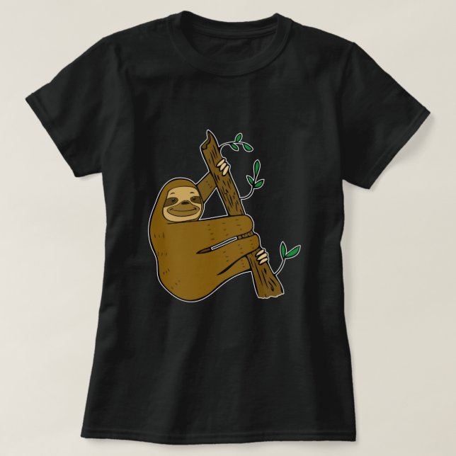 Cute Sloth T-Shirt (Design Front)