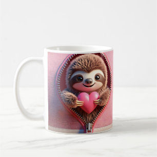 Cute Sloth Valentine Mug
