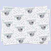 Cute Sloth Watercolor Pattern