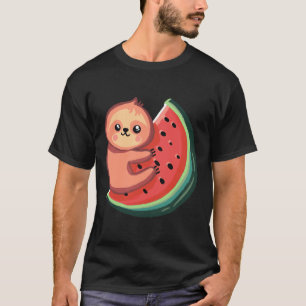 Cute Sloth Watermelon 102 T-Shirt