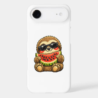 Cute Sloth with Watermelon