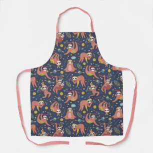 Cute Sloths Apron