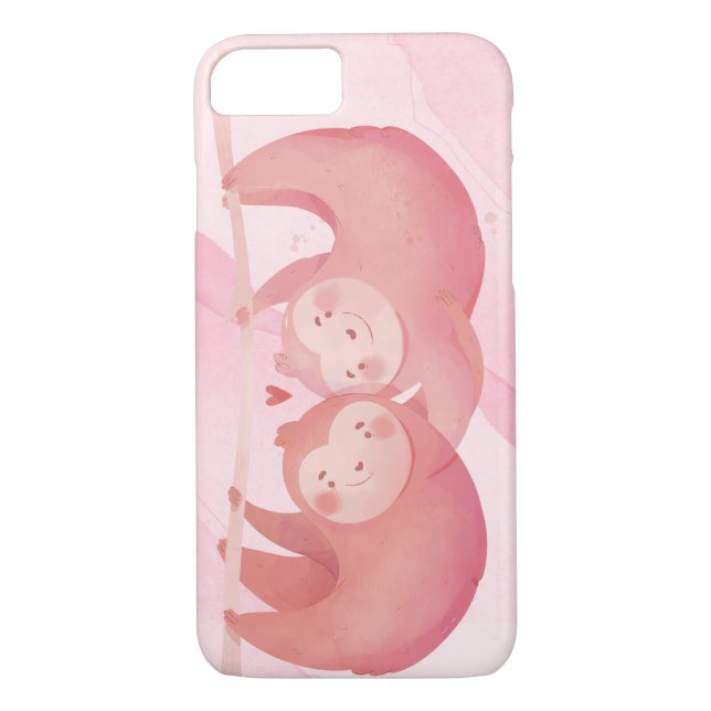 Cute Sloths In Love Case-Mate iPhone Case (Back)