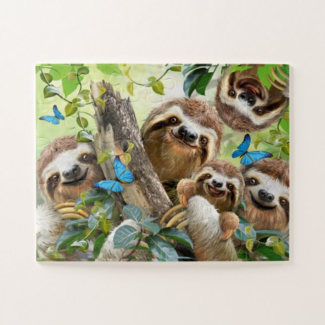 Cute Sloths Jigsaw Puzzle (Horizontal)