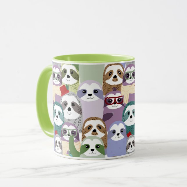 Cute Sloths Mug (Front Left)