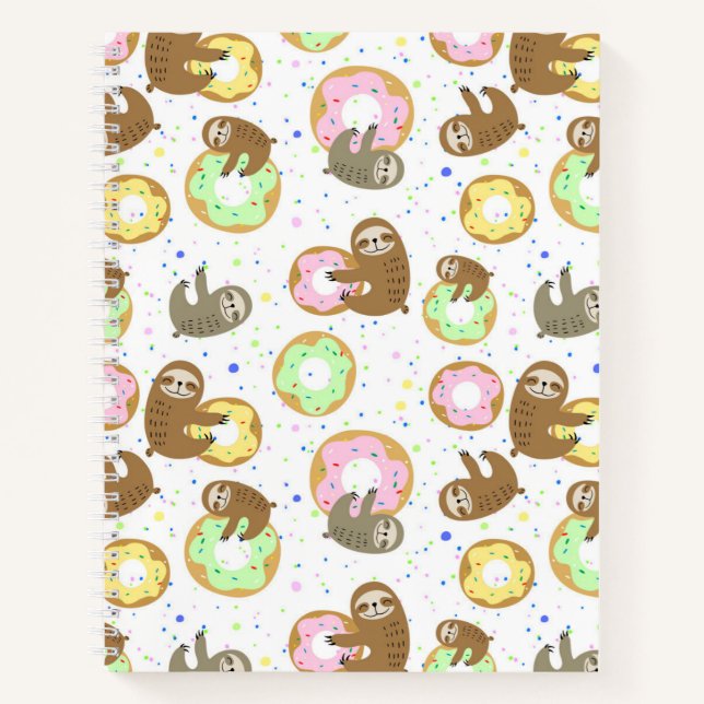 Cute Sloths Notebook (Front)