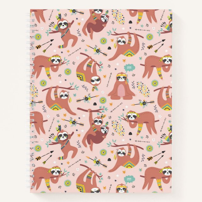 Cute Sloths Notebook (Front)