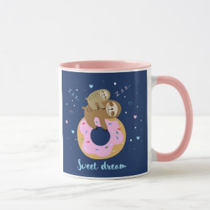 Cute sloths sleeping mug