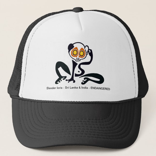 Cute Slow LORIS - Animal lover - Wildlife - Nature Trucker Hat (Front)