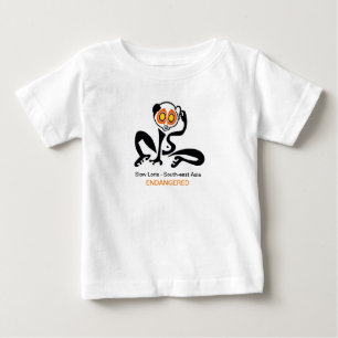  Cute Slow LORIS -  Endangered animal graphic - Baby T-Shirt