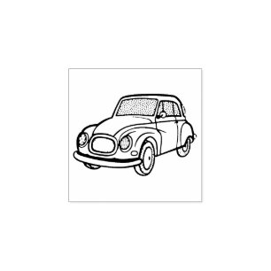 Cute small Car Rubber Stamp 