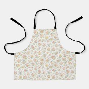 Cute Small Ditsy Floral Seamless Pattern Apron