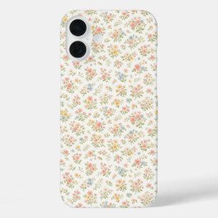 Cute Small Ditsy Floral Seamless Pattern iPhone 16 Plus Case