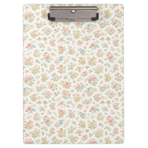 Cute Small Ditsy Floral Seamless Pattern Clipboard