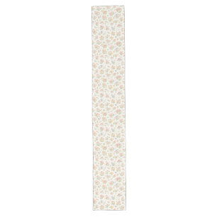 Cute Small Ditsy Floral Seamless Pattern Long Table Runner