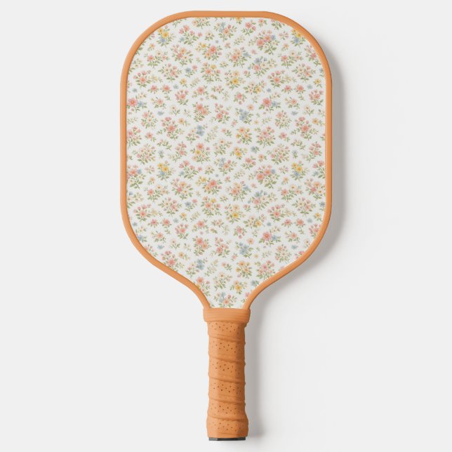 Cute Small Ditsy Floral Seamless Pattern Pickleball Paddle (Front)