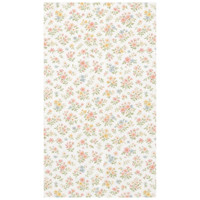 Cute Small Ditsy Floral Seamless Pattern Tablecloth (Front)