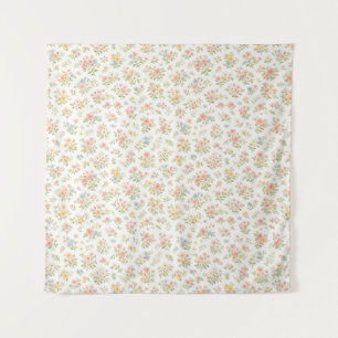 Cute Small Ditsy Floral Seamless Pattern Tapestry