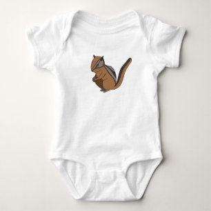 Cute Small Forest Animal Woodland Chipmunk Baby Bodysuit