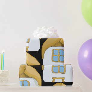 Cute Small House Wrapping Paper