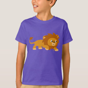 Cute Smart Cartoon Lion Children T-shirt