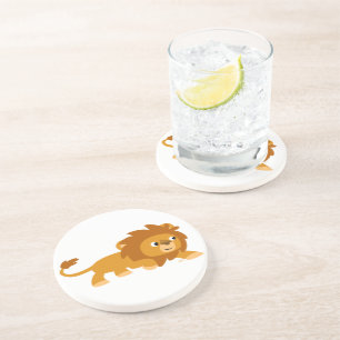 Cute Smart Cartoon Lion Coaster