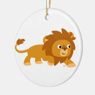 Cute Smart Cartoon Lion Ornament