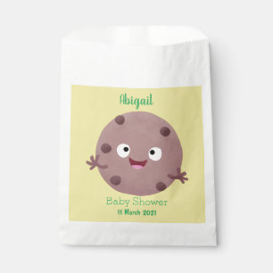 Cute smart chocolate chip cookie cartoon favour bags
