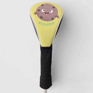 Cute smart chocolate chip cookie cartoon golf head cover