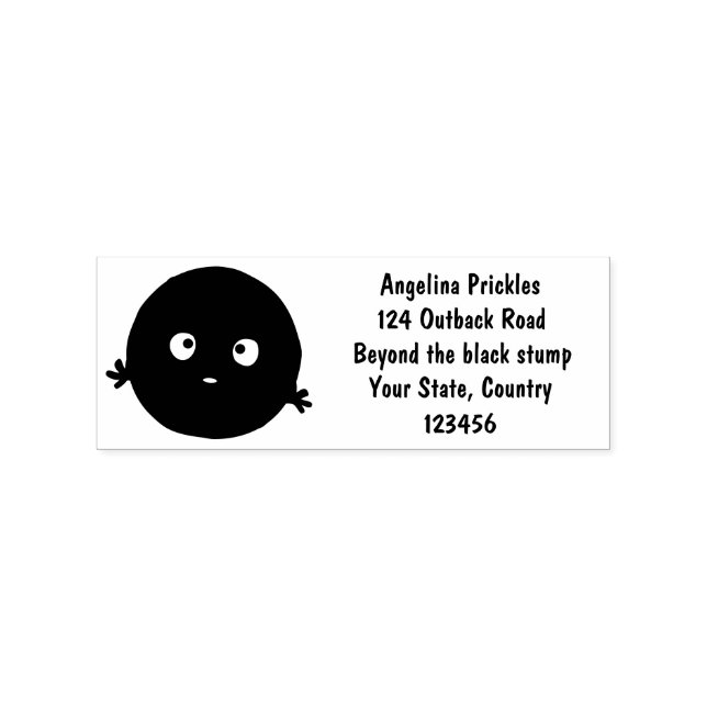 Cute smart chocolate chip cookie cartoon rubber stamp (Imprint)