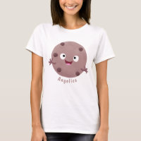 Cute smart chocolate chip cookie cartoon