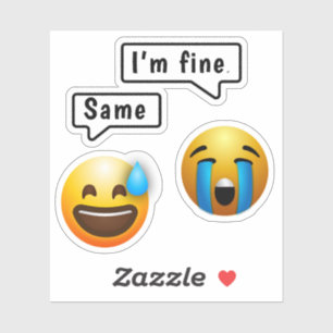 Cute Smiley Face Emoji Sticker