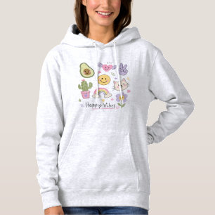 Cute Smiley Rainbow Hoodie